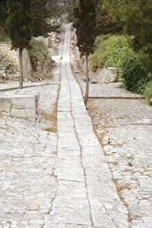Minoan Gallery: Royal Road leading to Minoan Palace at Knossos, Crete, c15th century BC