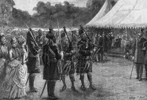 The royal tent at the jubilee garden party, Buckingham Palace, London, late 19th century, (1900) The royal tent at the jubilee garden party, Buckingham Palace, London, late 19th century, (1900)