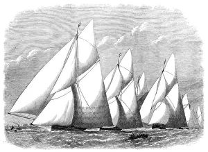 Yachts Prints: The Royal Thames Yacht Club: finish of the cutter-match, 1870. Creator: Unknown