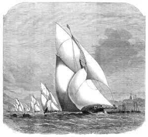 Yachts Prints: The Royal Thames Yacht Club match: finish of the race, 1869. Creator: Unknown