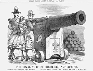 Charles Louis Gallery: The Royal Visit to Cherbourg Anticipated, 1858