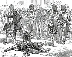 Londoners Prints: The Royal Visit to the City: Amusements of the Crowd - Scrambling for Pence