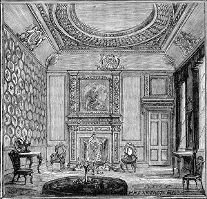 Holyroodhouse Prints: The Royal Visit to Edinburgh: Breakfast Room, Holyrood Palace, 1881. Creator: Unknown