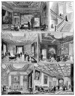 Throne Room Prints: The Royal Visit to Edinburgh: Holyrood Palace, 1881. Creator: Unknown