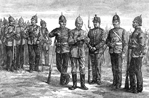 Casque Prints: The Royal Visit to Edinburgh: The Scottish Volunteers, 1881. Creator: Unknown
