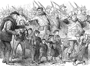 Tobacco Prints: The Royal Visit to Edinburgh: The Scottish Volunteers - The March-Out