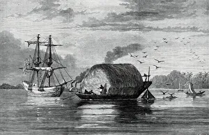India Asia Prints: The Royal Visit to India: craft on the Hooghly