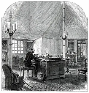 India Asia Prints: The Royal Visit to India: private tent of the Prince of Wales at the camp of Delhi