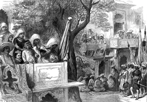 India Asia Prints: The Royal Visit to India: waiting for the Shahzadah, Gwalior...1876. Creator: Unknown