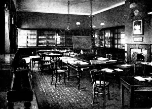 Portsmouth Prints: The Royal Visit to Portsmouth: the Library, Royal Naval College, 1898. Creator: Unknown