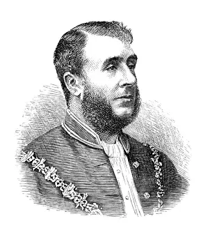 Jenkins Prints: The Royal Visit to Swansea: the Mayor of Swansea, 1881. Creator: Unknown