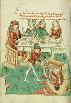 Expulsion Prints: A Royal Wedding Feast: An Unsuitably Dressed Guest Cast into Darkness; Barlaam und Josaphat