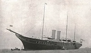 Royal Yacht Gallery: The Royal Yacht leaving Cowes, Isle of Wight, 6 August 1902. Creator: Unknown