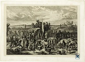 Royalist Prints: A Royalist Encampment, n. d. Creator: Charles Emile Jacque