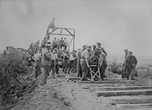 October Prints: R.R. follows British advance, 31 Oct 1918. Creator: Bain News Service