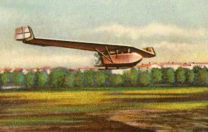 Glider Prints: RRG Storch IV plane, 1920s, (1932). Creator: Unknown