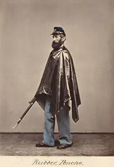 Rubber Collection: Rubber Poncho, 1866. Creator: Oliver H. Willard