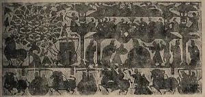 The rubbing from the carved stone chambers of the Wu Family in Shantung Province, 25-220. Creator: Central Asian Art