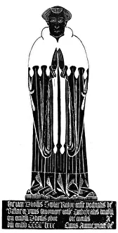 Rector Prints: Rubbing of a medieval engraved brass, 1481 (1901)