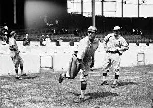 Baseball Players Prints: Rube Geyer & Jack Bliss, St. Louis NL (baseball), 1911. Creator: Bain News Service