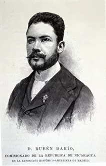 Personages Collection: Ruben Dario. (Felix Ruben Garcia Sarmiento). (1867 - 1916), Nicaraguan poet