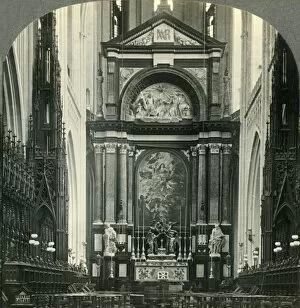 Rubens Assumption of the Virgin, Cathedral of Notre Dame, Antwerp, Belgium, c1930s