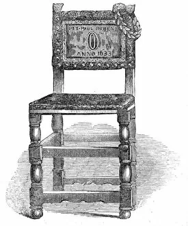 Pieter Pauwel Gallery: Rubens Chair, at Antwerp, 1845. Creator: Unknown