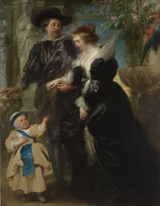 Helene Fourment Prints: Rubens, His Wife Helena Fourment (1614-1673), and Their Son Frans (1633-1678), ca