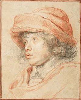 Rubenss Son Nicols Wearing a Red Felt Cap, 1625-1627. Artist: Rubens, Pieter Paul (1577-1640)
