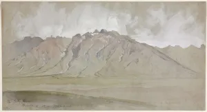 Thomas Moran American Prints: The Ruby Range, Nevada, 1879. Creator: Thomas Moran (American, 1837-1926)