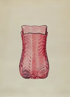 Ruby Vase, c. 1936. Creator: Ralph Atkinson