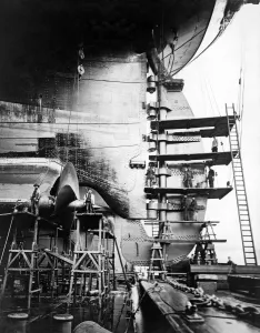 Rudder Prints: Rudder and screws of S. S. Imperator, c. 1912