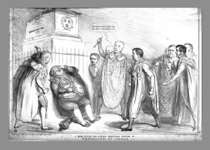 Brutus Gallery: A Rude Design for a Grand Historical Picture of The Death of Caesar, 1836. Creator: John Doyle