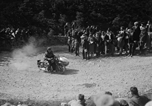 Bend Prints: Rudge-Whitworth and sidecar of FV Garratt competing in the MCC Edinburgh Trial, 1930