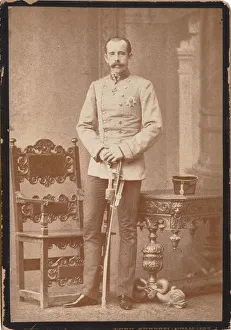 Angerer Prints: Rudolf, Crown Prince of Austria (1858-1889), 1888. Creator: Angerer, Victor (1839-1894)