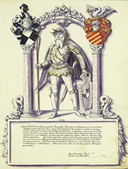 Crest Prints: Rudolf Hohenzollern, about 1572. Creator: Jorg Ziegler