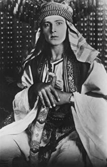 Images Dated 12th June 2008: Rudolph Valentino (1895-1926) in The Sheikh, 1921