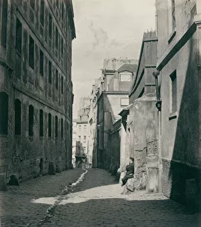 Charles Marville Gallery: Rue Chartière (impasse Chartière) de la rue de Reims, 1865 / 69