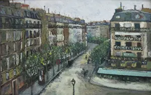 Montmartre Prints: Rue Custine a Montmartre, 1909. Creator: Maurice Utrillo