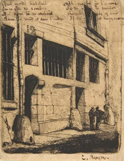 Charles Meryon Gallery: Rue des Mauvais Garçons, Paris, 1854. Creator: Charles Meryon