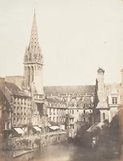 August Alfred Edmond Bacto Gallery: Rue des Petits Murs, Caen, 1852-54. Creator: Edmond Bacot