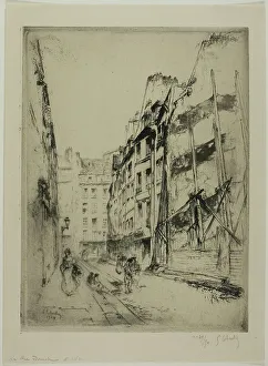 Plate Tone Prints: The Rue Domat, Paris, 1904. Creator: Gustave Leheutre
