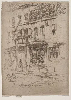 Rue du Buerre, Brussels. Creator: James McNeill Whistler (American, 1834-1903)