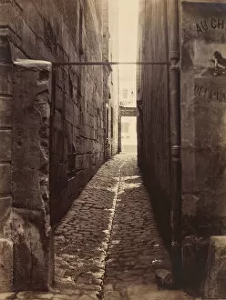 Charles Marville Gallery: Rue du Chat-qui-Peche (from the Rue de la Huchette), ca. 1868