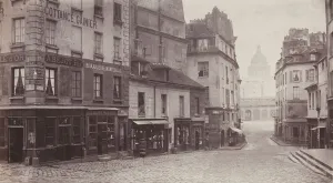 Rue du Haut-Pave (Pantheon in Distance), 1865-69. Creator: Charles Marville