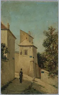 18th Arrondissement Prints: Rue du Mont-Cenis, at the corner of rue Saint-Vincent