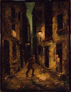 Canvasmaterial Prints: Rue du Petit-Musc, 1838. Creator: Charles Raymond Chabrillac