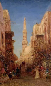 Old City Prints: Rue du vieux Caire, between 1885 and 1890. Creator: Felix Francois Georges Philibert Ziem