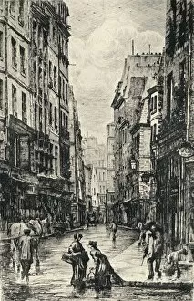 Rue Galande, 1915. Artist: Lucien Gautier