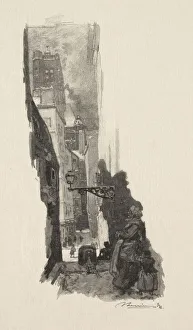 19th 20th Century Prints: Rue Grenier sur lEau. Creator: Auguste Louis Lepere (French, 1849-1918)